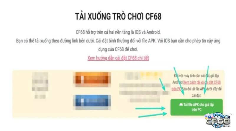 Tai games cho may tinh CF68 không quá khó khăn