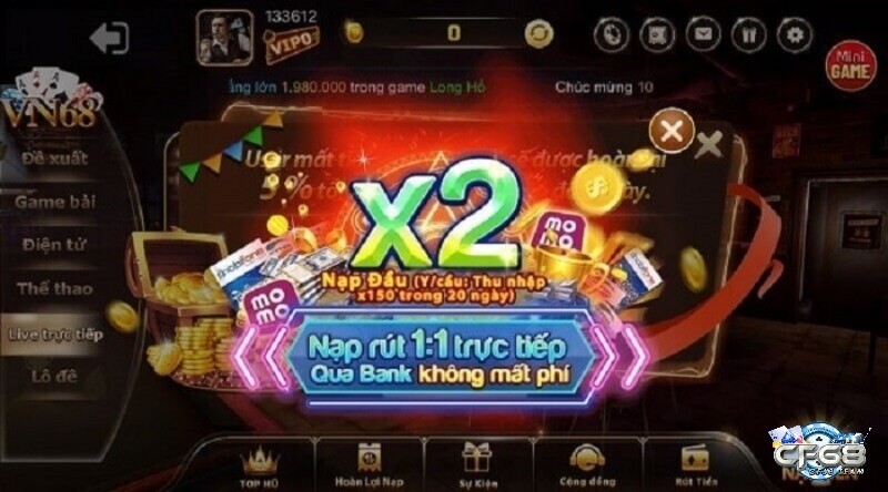 Vn68 Club là một trong những web game có tiềm lực tài chính cao nhất