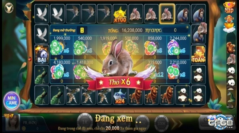 Cách chơi game quay thu tại hệ thống cá cược CF68