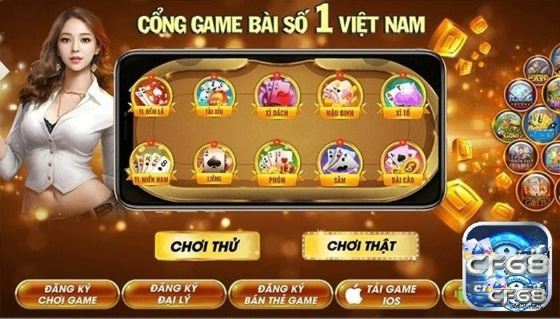 Game bài đổi thưởng trực tuyến tặng 100k - Những khuyến mãi hấp dẫn tại CF68