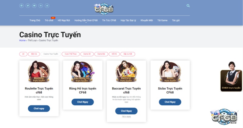 Game bài đổi thưởng vô cùng đa dạng với sự phục vụ nhiệt tình của các cô nàng Dealer xinh đẹp 