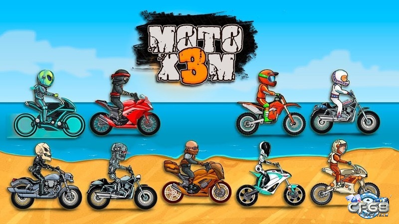 Đường đua rùng rợn trong Moto X3M Spooky Land