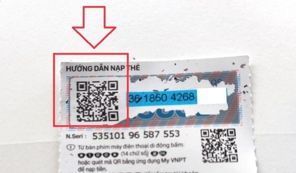 Nạp tiền điện thoại bằng mã QR đơn giản và tiện lợi