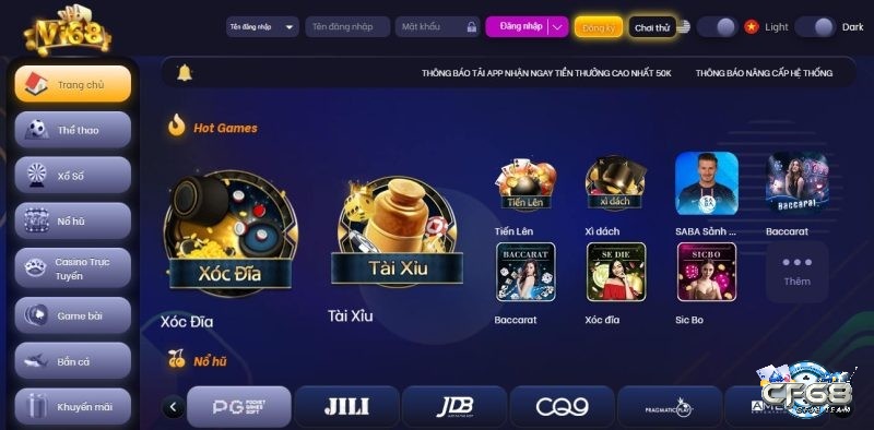 Vi68 là nền tảng cá cược giải trí hàng đầu