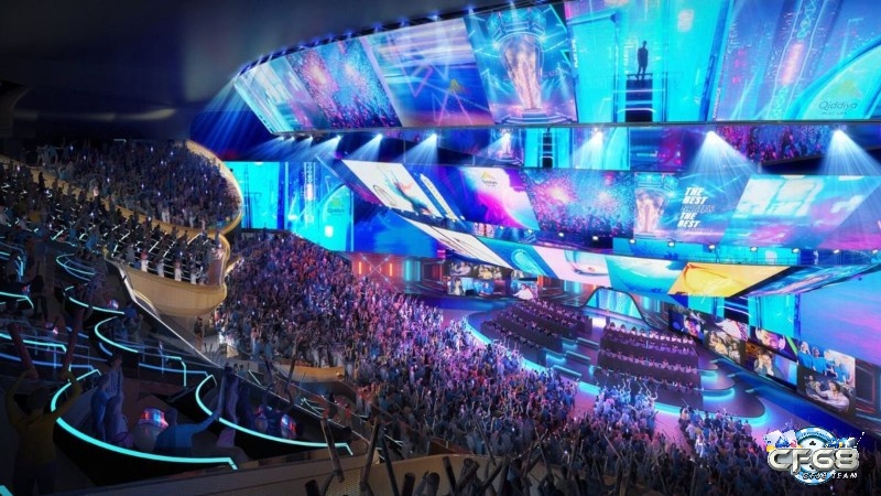 Đội tuyển Liên Minh Huyền Thoại thi đấu trong giải đấu eSports quốc tế với hàng triệu khán giả theo dõi trực tiếp