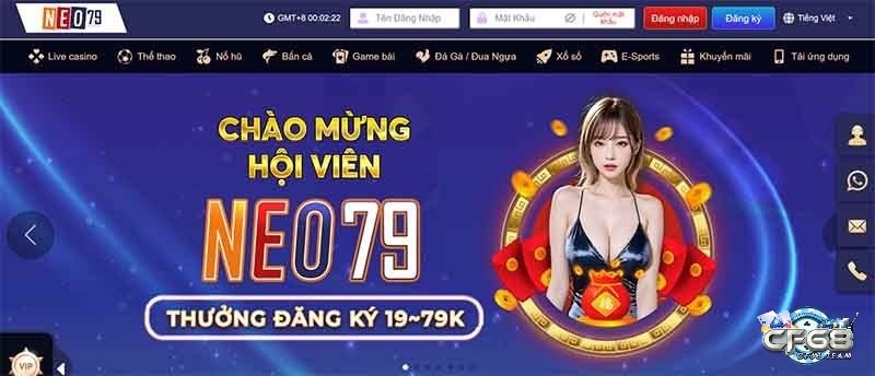 Đăng ký Neo79 trải nghiệm cổng game uy tín, được yêu thích