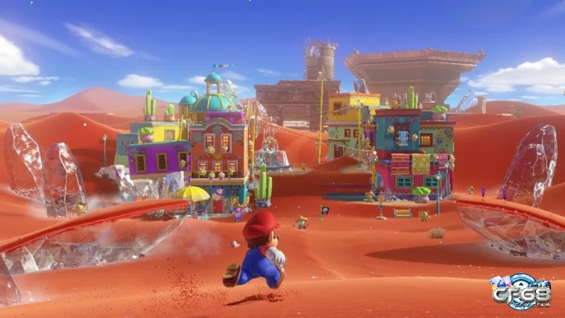 Mario khám phá thế giới rộng lớn trong game Nintendo Switch Super Mario Odyssey