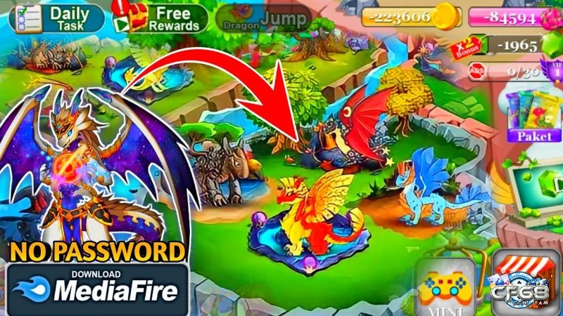 Dragon Village với đồ họa 3D bắt mắt cùng hiệu ứng cực ấn tượng